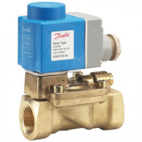 Electrovanne servo-commandée 2/2, EV 220B, NF, corps laiton 032U7120