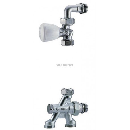 Robinet thermostatisable à 2 voies, à visser R438 / 1 TG A visser Mâle Alim. : 16 diamètre : 1/2 réf. R438IX043