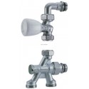 Robinet monotube à 4 voies thermostatisable R436/1TG - Ø 1/2x16