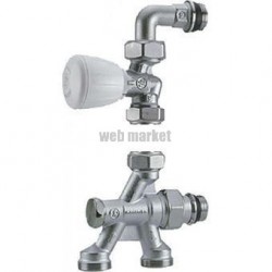 Robinet monotube à 4 voies thermostatisable R436/1TG - Ø 1/2x18