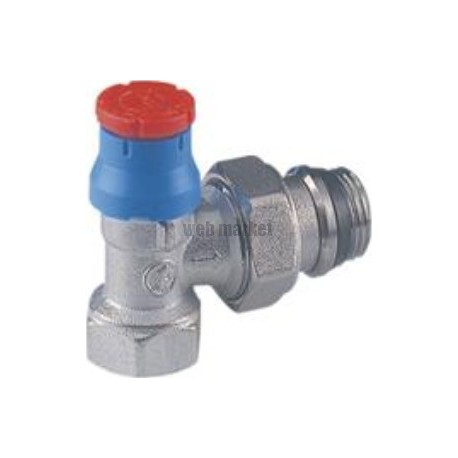 Corps de robinet thermostatisable équerre avec capuchon de chantier diamètre 12 X 17 réf. R401 x 132