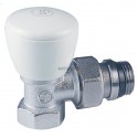 Robinet équerre nickelé pour radiateur R5TG - Ø 3/4