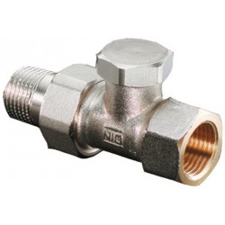 Té de réglage COMBI 2 -DN15 Nickelé à visser Alim. : 15 diamètre : 1/2 réf. 1091162