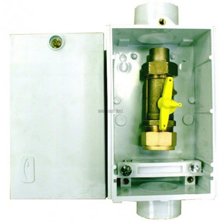 Coffret S50 équipé PE32-CU28 calibre entrée 25 avec robinet 1/4 tour  705010