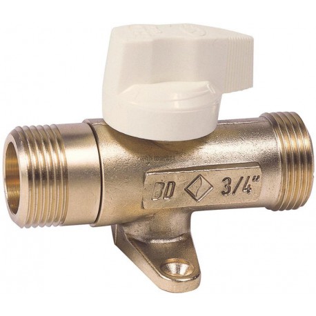 Robinet d arrêt G 20x27 MOP 0,5 avec pattes de fixation réf 22917015