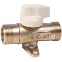 Robinet d arrêt G 20x27 MOP 0,5 avec pattes de fixation réf 22917015