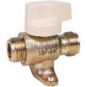 Robinet d arrêt G 15x21 MOP 0,5 ave c pattes de fixation réf 22917012