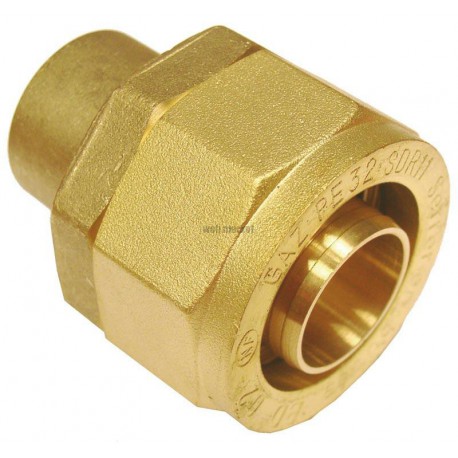 Raccord pour tube PE BD6222 à braser sur cuivre : 22 DN : cal. 20 diamètre : PE 32 réf. 2622220