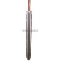 Goulotte inox de protection pour tube gaz larg 60mm long 1m pour tube 22mm maxi ref 999060