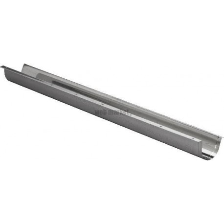 Goulotte inox de protection pour tube gaz larg 70mm long 1m pour tube 36mm maxi ref 999070