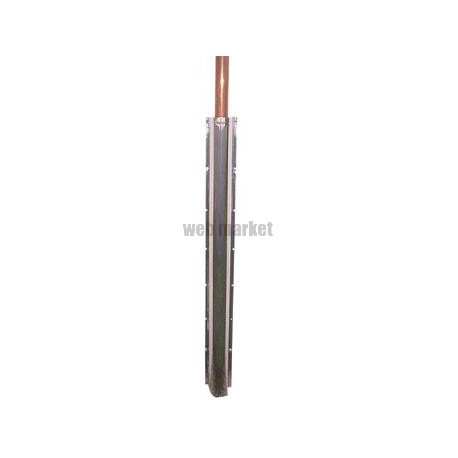 Goulotte de protection inox pour tube gaz largeur 90mm longueur 1m pour tube de 54mm maxi 999090