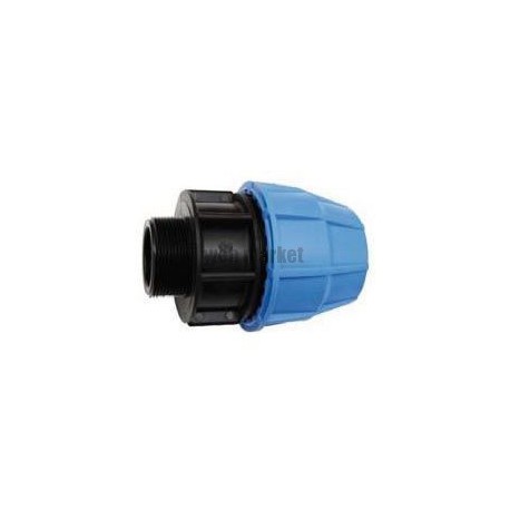 Raccord droit mâle D40-33x42 polypropylène