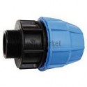 Raccord droit mâle D40-33x42 polypropylène