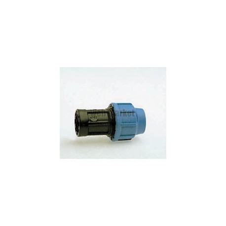 Raccord droit femelle D25-20x27 polypropylène 1003025 réf 1003025