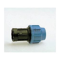 Raccord droit femelle D40-33x42 polypropylène