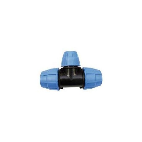 Raccord T D25 polypropylène 1007025 réf 1007025