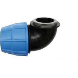 Raccord coudé femelle D40-33x42 polypropylène 1013040