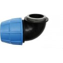 Raccord coudé femelle D40-33x42 polypropylène 1013040