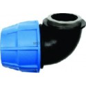 Raccord coudé femelle D20-15x21 polypropylène 1013020