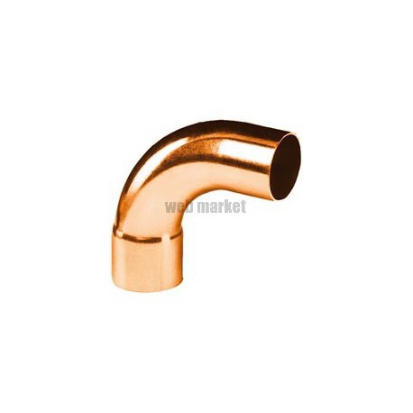 Courbe cuivre 5001 grand rayon 90° mâle femelle D 12 ALTECH (Sachet de deux éléments)