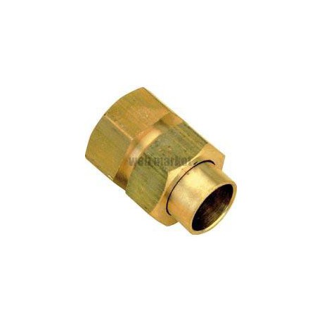 Raccord union 3 pièces droit femelle15/21-18 8340Gcu (sachet de 2 pièces) ALTECH