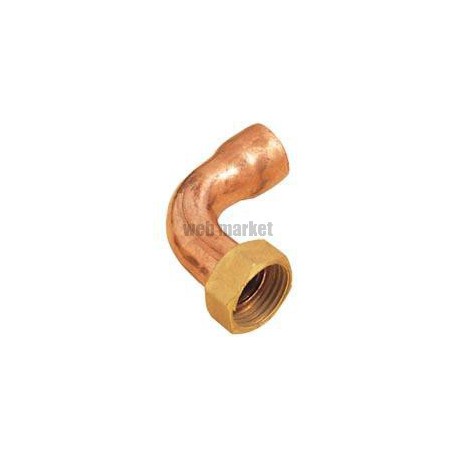 Raccord 2 pièces coudé douille Cu 20/27-22 8002AGcu (sachet de 2 pièces) ALTECH