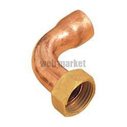 Raccord 2 pièces coudé douille Cu 26/34-28 8002AGcu (sachet de 2 pièces) ALTECH
