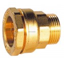 Raccord droit Deca mâle 21-15x21 laiton 861421