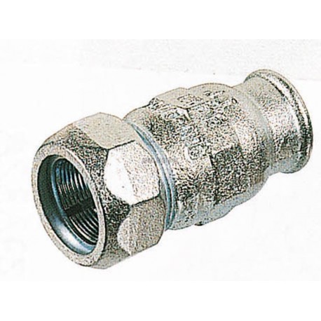 Raccord à compression fonte galvanisé femelle type I diamètre 33,7mm