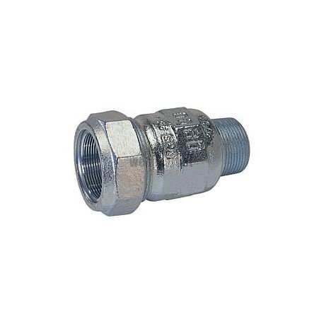 Raccord à compression mâle fonte malléable galvanisé type A diamètre 17,2mm