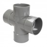Culotte femelle femelle 87°30 double parallèle diamètre 32mm RF188