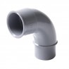 Coude mâle femelle 87°30 simple diamètre 32mm grand rayon C328