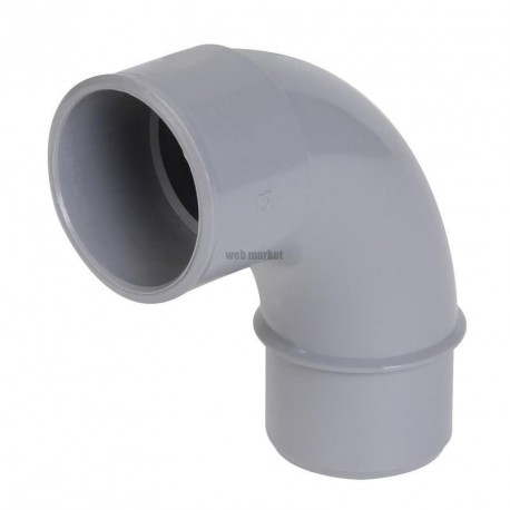 Coude mâle femelle 87°30 simple diamètre 40mm grand rayon C408