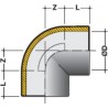 Coude 90° grand rayon PVC diamètre 63mm C63F