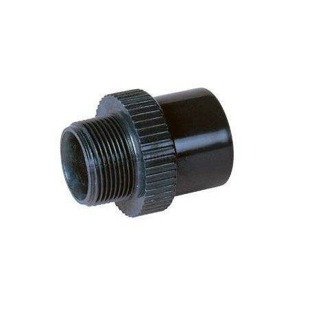 Embout fileté - E4033F - PVC anthracite - Ø 40/50 mm - filetage 11/4