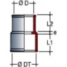 Manchon de réduction femelle femelle R2DF pour douille DDF 33x42