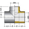Té pression égal et réduit 90° diamètre 40/32mm T403F