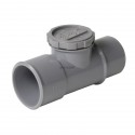Té de visite avec bouchon PVC mâle-femelle diamètre 63mm VL8