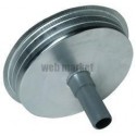 Bouchon mâle / femelle - BMF AL/P - Diamètre 125 mm - Aluminium - Avec purge