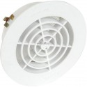 Grille d aération - GATM140 - blanc - Ø 161/127 mm - ép. 38 mm - tube Ø 140 mm