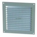 Grille d aération persienne - 1LM1515B - aluminium laqué blanc - 150x150 mm