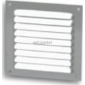 Grille d aération persienne - 1LM1010G - aluminium anodisé gris - 100x100 mm