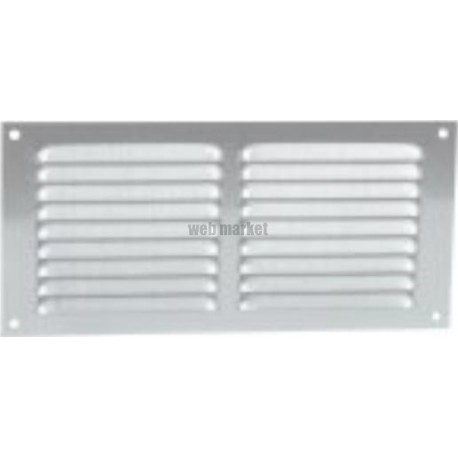 Grille d'aération à visser persienne alu gris 1LM1530G