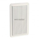 Grille d aération spéciale façade en applique rectangulaire verticale blanc GAPMV