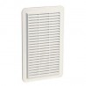 Grille d aération spéciale façade en applique rectangulaire verticale blanc GAPMV