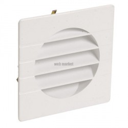 Grille d'aération spéciale façade blanc 1GETM10B pour tube PVC
