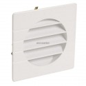 Grille d aération spéciale façade blanc 1GETM12B pour tube PVC