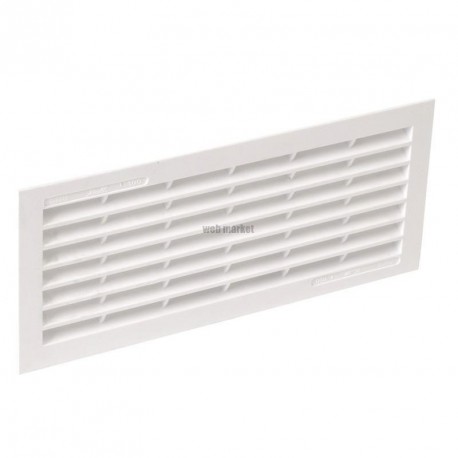 Grille d'aération à visser ou à coller classique rectangulaire simple B101