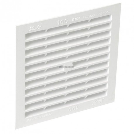 Grille d aération à visser ou à coller classique carrée simple B104