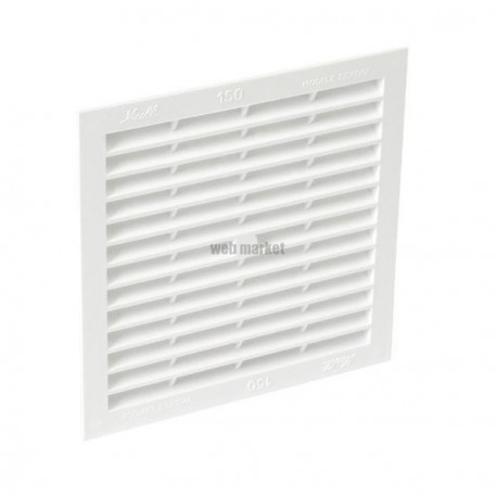 Grille d aération classique - B164 - polystyrène blanc - 179x179x15 mm